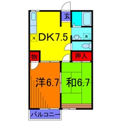 メイプルＭの物件間取画像